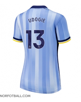 Billige Fotballdrakt Tottenham Hotspur Destiny Udogie #13 Replika Bortedrakt Dame 2024-25 Kortermet